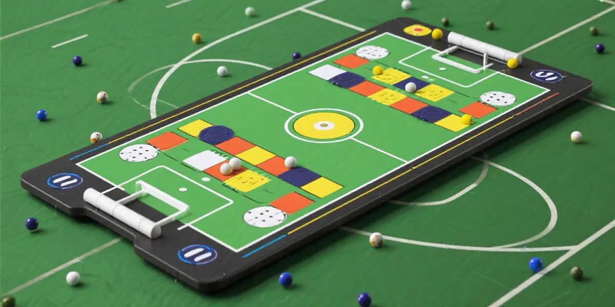 战术板抽象插画